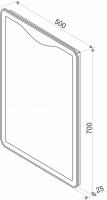 Зеркало LED Континент Amaze 80x90 см