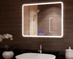 Зеркало LED Континент Demure c много функциональной панелью 90x70 см