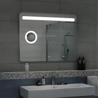 Зеркало LED Континент Fibra 100x70 см с увеличительным зеркалом