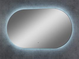 Зеркало LED Континент Fleur 70x120 см с ореольной холодной подсветкой и Б/К сенсором