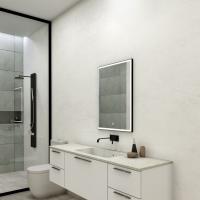 Зеркало LED Континент Frame Black 90x80 см