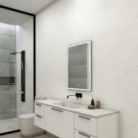 Зеркало LED Континент Frame Silver 80x120 см