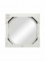 Зеркало LED Континент Millenium Black 80 x80 см с ремнем черного цвета