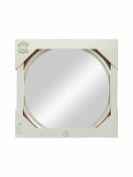 Зеркало LED Континент Millenium Brown 80x80 см с ремнем коричневого цвета