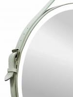 Зеркало LED Континент Millenium White 50x50 см с ремнем белого цвета