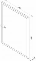 Зеркало LED Континент Sevilla 60x80 см