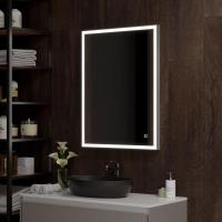 Зеркало LED Континент Solid Silver 60x80 см в алюминиевом корпусе