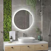 Зеркало Континент Ajour ECO LED D600 с ореольной холодной подсветкой и сенсором на касание