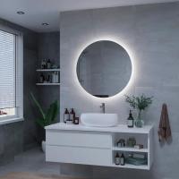 Зеркало Континент Ajour LED D900 с ореольной холодной подсветкой и сенсором на касание