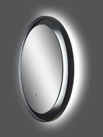 Зеркало Континент Planet Black LED D1000 с ореольной холодной подсветкой и Б/К сенсором